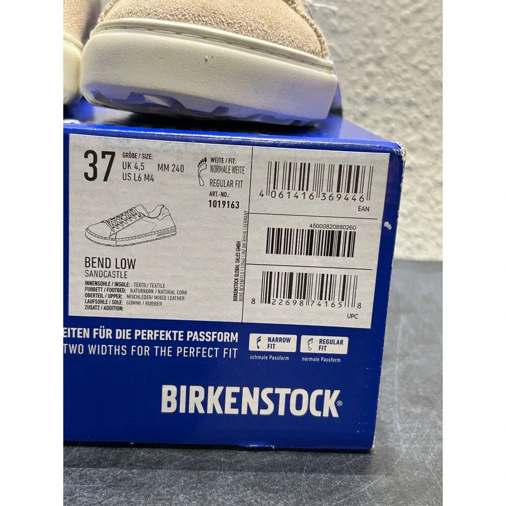 Birkenstock Bend Low Mixed Leather Sandcastle EU 37 US L6 M4 Womens Mens